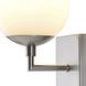 Globe LED 6 inch Satin Nickel Wall Sconce Wall Light